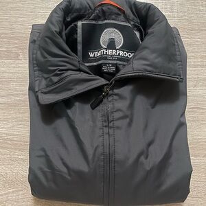 Weatherproof Men’s Jacket Charcoal Gray with Stand Collar